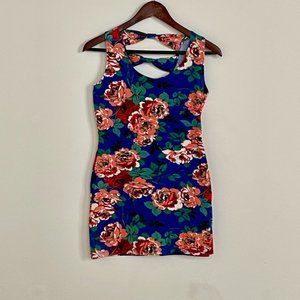 XXI Size M Floral Print and Bodycon Dress